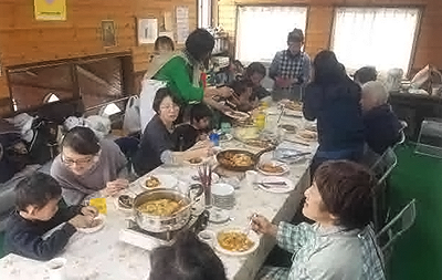 韓国料理を楽しむ会の様子